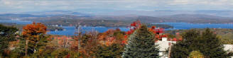View of Lake Winnipesaukee from Gunstock Mountain.